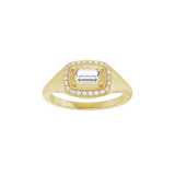 The Baguette Signet Ring
