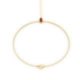 Solitaire Gemstone Hand Chain