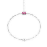 Twin Gemstone Hand Chain
