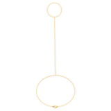 14k Solid Gold 0.9 MM S Link Hand Chain