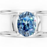 The Gemma Ring - Blue Topaz