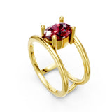 The Gemma Ring - Ruby