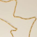 9k Figaro Chain - 16 inches