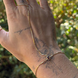 Solitaire Gemstone Hand Chain