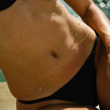 14k Solid Gold Waist Chain