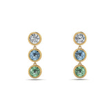 Drop Earrings in Aqua