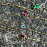 Solitaire Gemstone Hand Chain