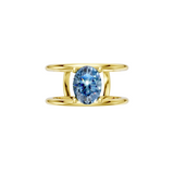 The Gemma Ring - Blue Topaz