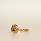 14k Gold Ruby and Diamond Ring - SIZE 6