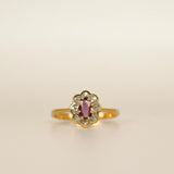 14k Gold Ruby and Diamond Ring - SIZE 6