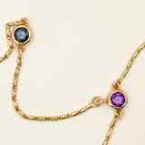 Gemstone Diamond Cut Razo Hand Chain