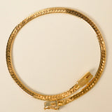 14k Gold Herringbone Link Bracelet
