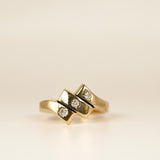 10k Gold Diamond Ring - SIZE 6.75
