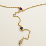 Gemstone Diamond Cut Razo Hand Chain