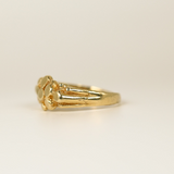 14k Gold Nugget Ring - SIZE 4.5
