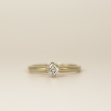 14k White Gold Diamond Ring - SIZE 5