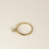 14k White Gold Diamond Ring - SIZE 5