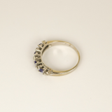 18k White Gold Sapphire and Diamond Ring - SIZE 7